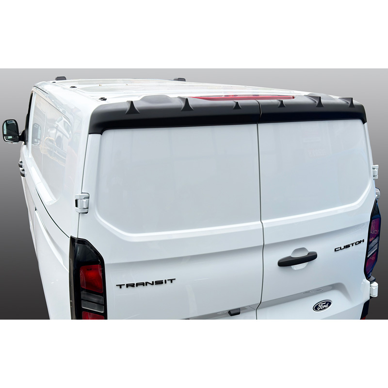 RGM Roof spoiler   Ford Transit Custom / Tourneo Custom 2023- (models with rear doors) - Black (ABS)