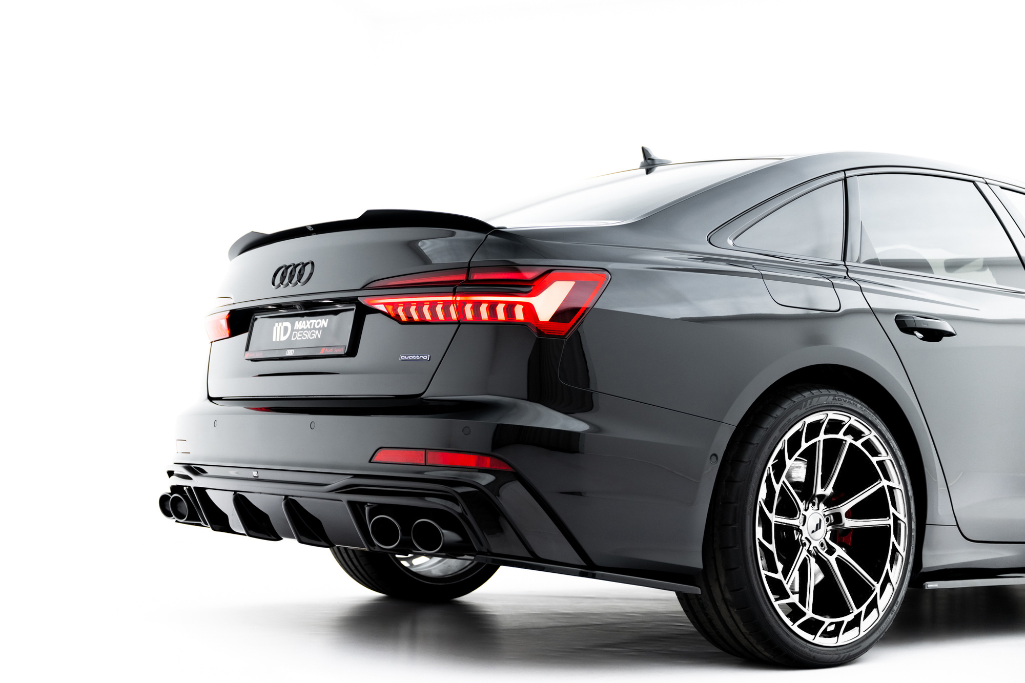 Diffuser Audi A6 C8 S-Line Maxton Glans Zwart Zwarte Sierstukken