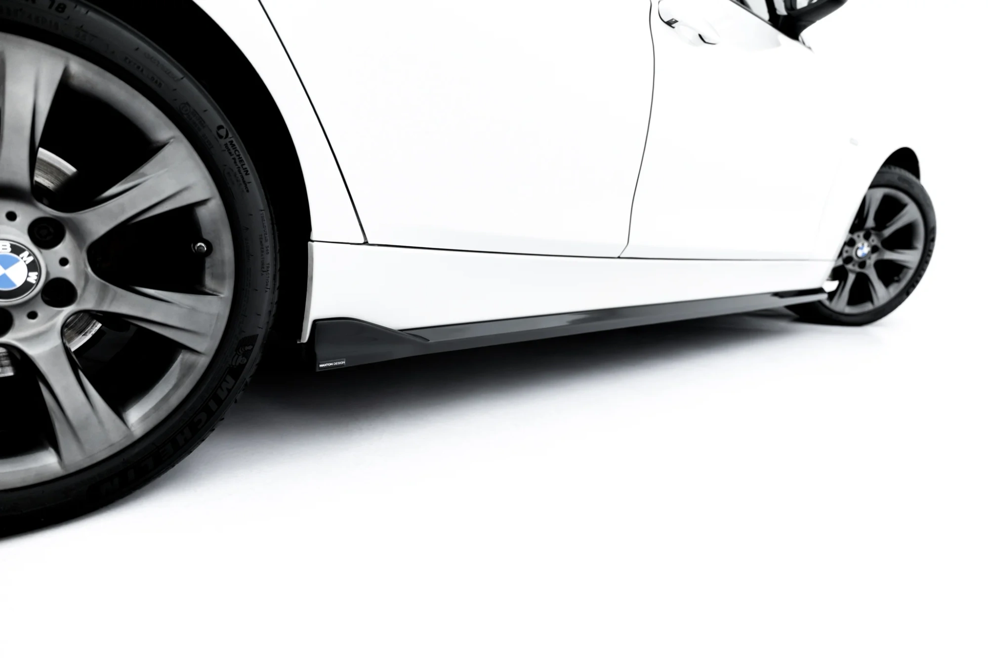 Side Skirts Diffusers BMW 3 Sportline Sedan / Touring F30 / F31 Maxton Gloss Black
