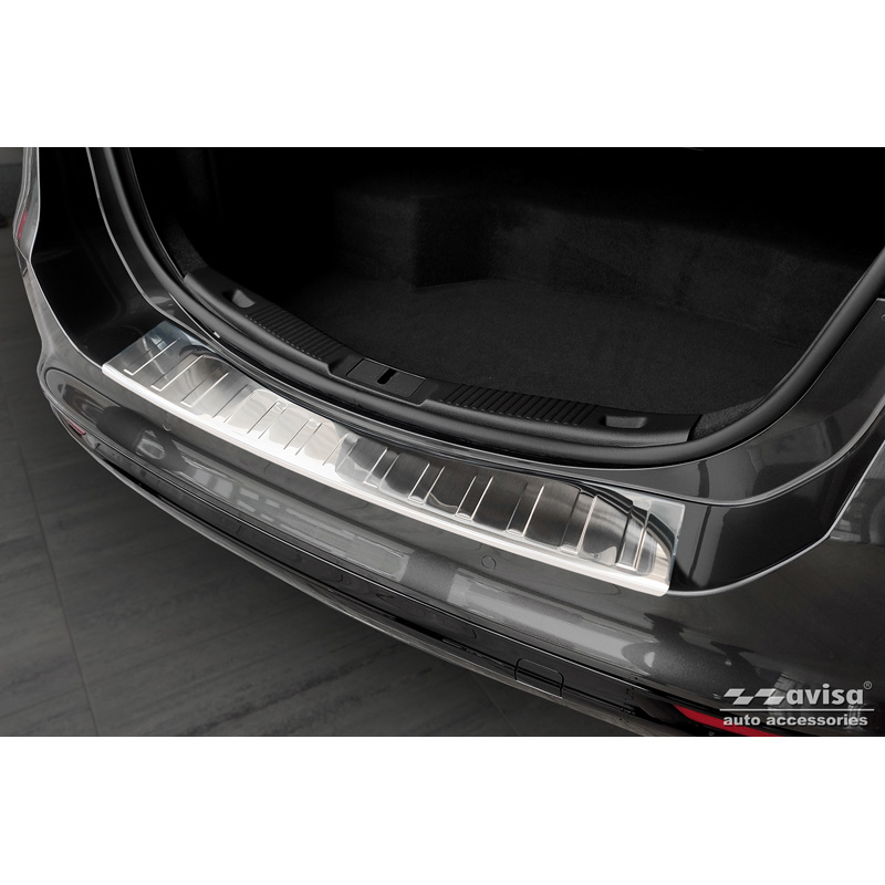 Stainless Steel Rear bumper protector  Ford Mondeo V Hatchback/Sedan 2014-2019 & Facelift 2019- 'Ribs'