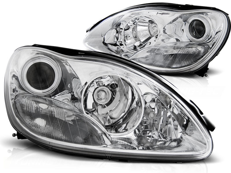 Headlights Mercedes-Benz S-Class Type W220 Year 98-01 Chrome