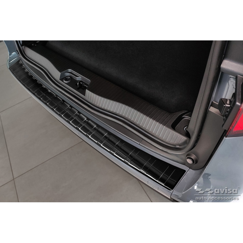 Black Stainless Steel Rear bumper protector  Mercedes Citan (W420) Box/Tourer 2021- 'Ribs'