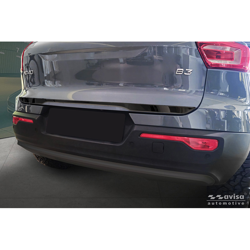 Avisa Black Chrome Stainless Steel Tailgate Trim  Volvo XC40 (536) 2017-