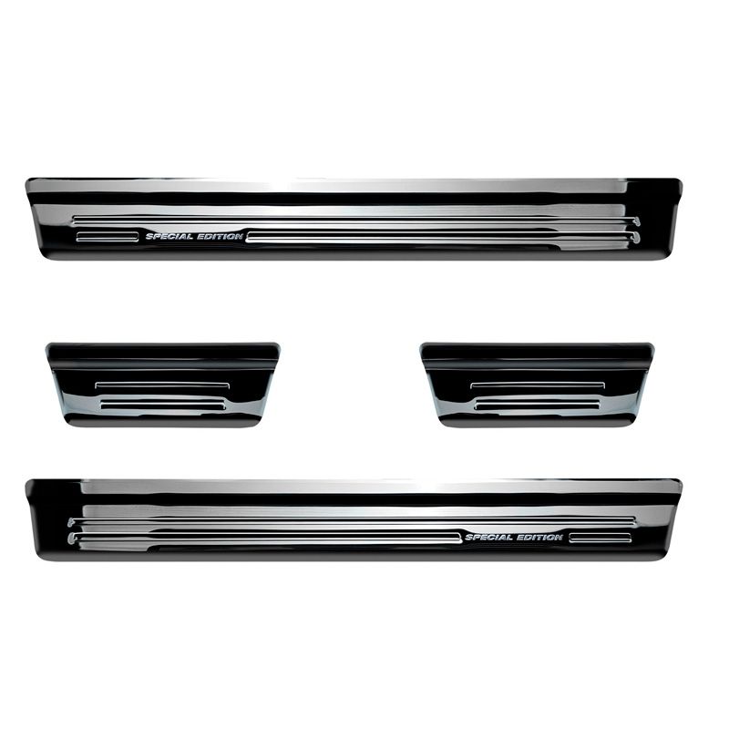 Black Inox door sill protectors  Honda CR-V (CW) 2018- 'Special Edition' - 4-pieces