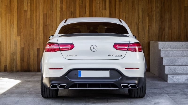Diffuser passend voor Mercedes GLC C253 COUPE (2015-..) GLC63 Uitlaat sierstukken