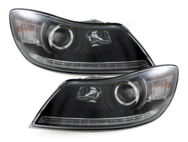 Headlights Skoda Octavia 09-12 Dayline Devil Eyes Black