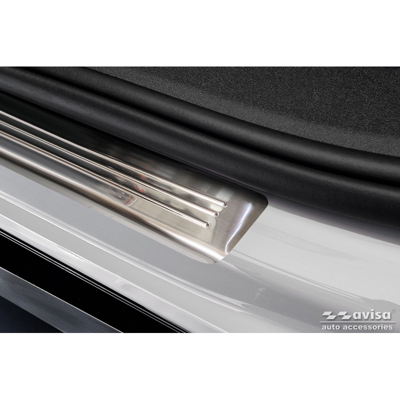 Inox door sill protectors  Volkswagen ID.7 2023- & ID.7 Tourer 2024- 'Lines' - 4-pieces