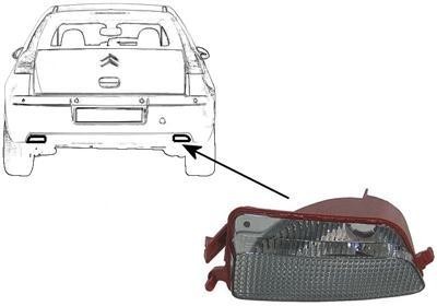 achteruitrijlicht Citroen C4, 2004-2012