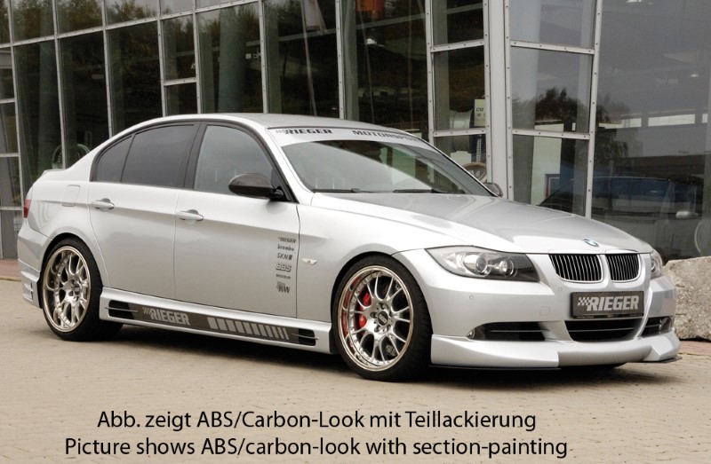 Sideskirts passend voor BMW E90 ABS Carbon-look Rieger