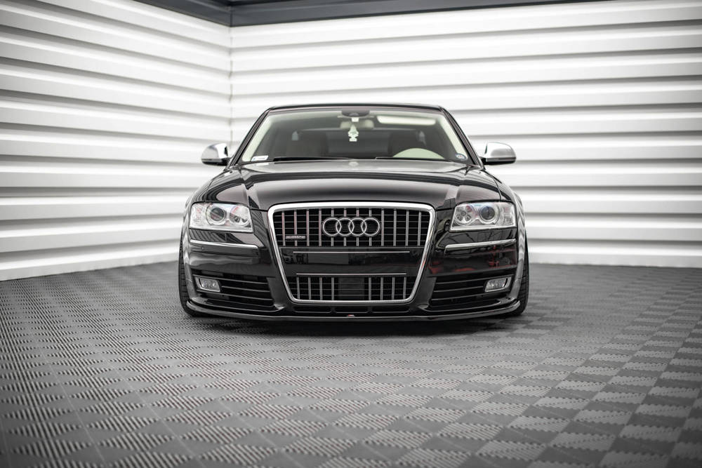 Voor Spoiler passend voor VW Audi S8 D3 Glanzend Zwart
