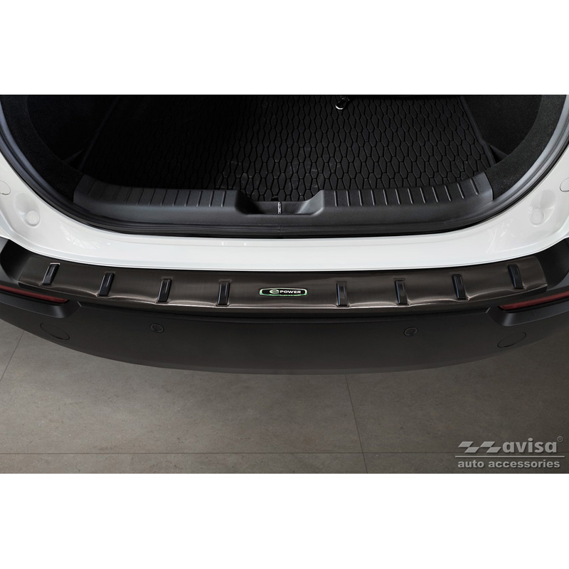 Black Stainless Steel Rear bumper protector  Mazda MX-30 2020- 'STRONG EDITION'