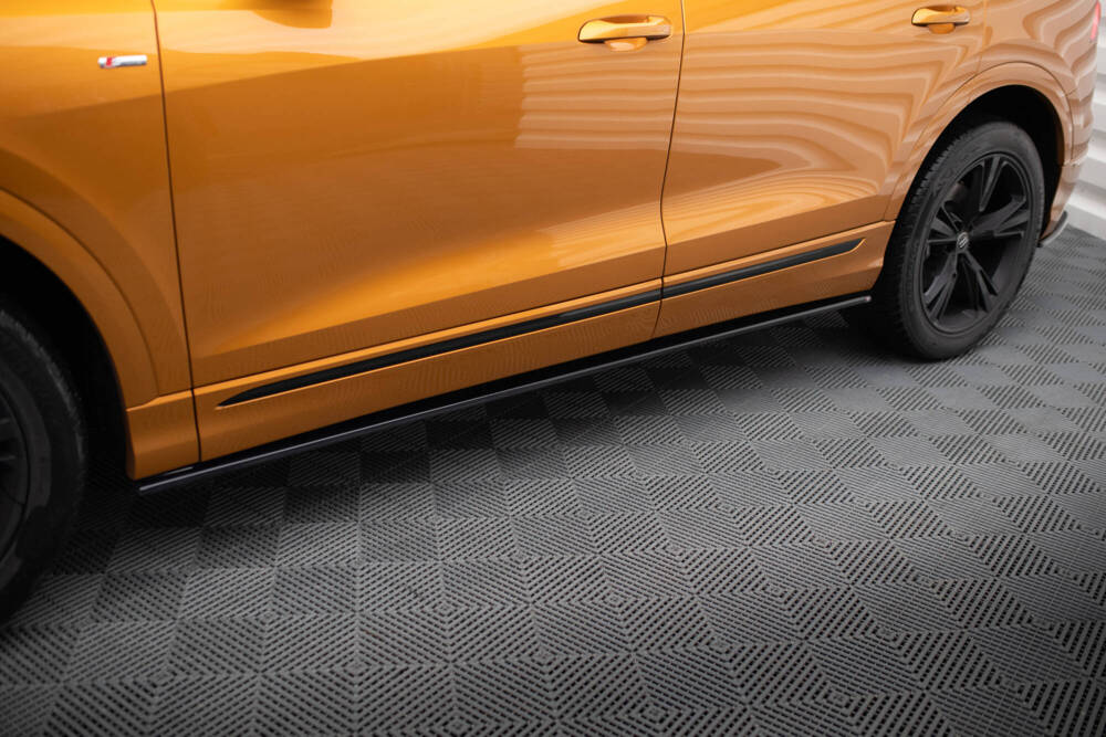 Zijskirts passend voor Audi Q8 S-Line / SQ8 Maxton Glans Zwart