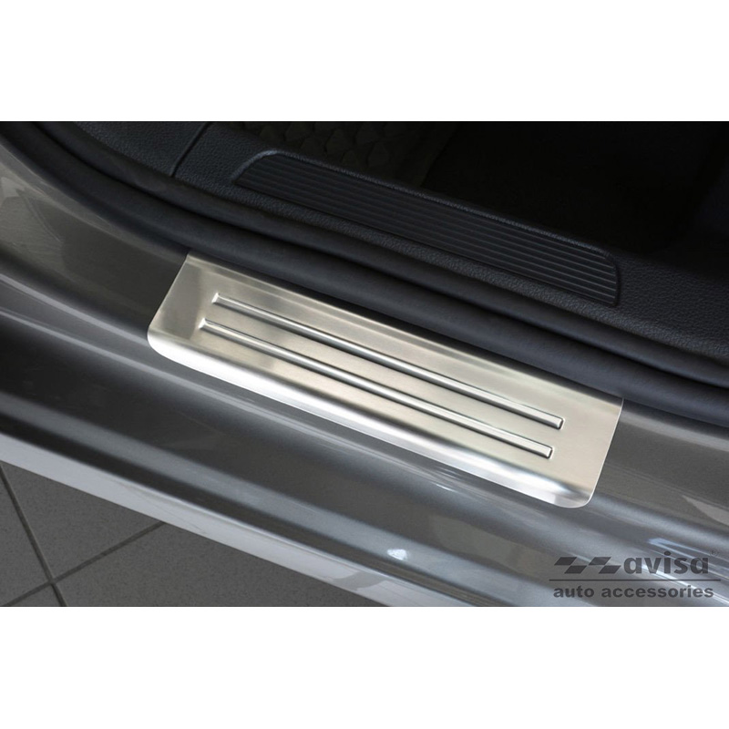 Inox door sill protectors  Volkswagen Golf Sportsvan 2014- 'Exclusive' - 4-pieces