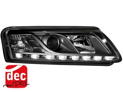 Headlights Audi A6 4F 04-07 Devil Eyes Dlite LED Black