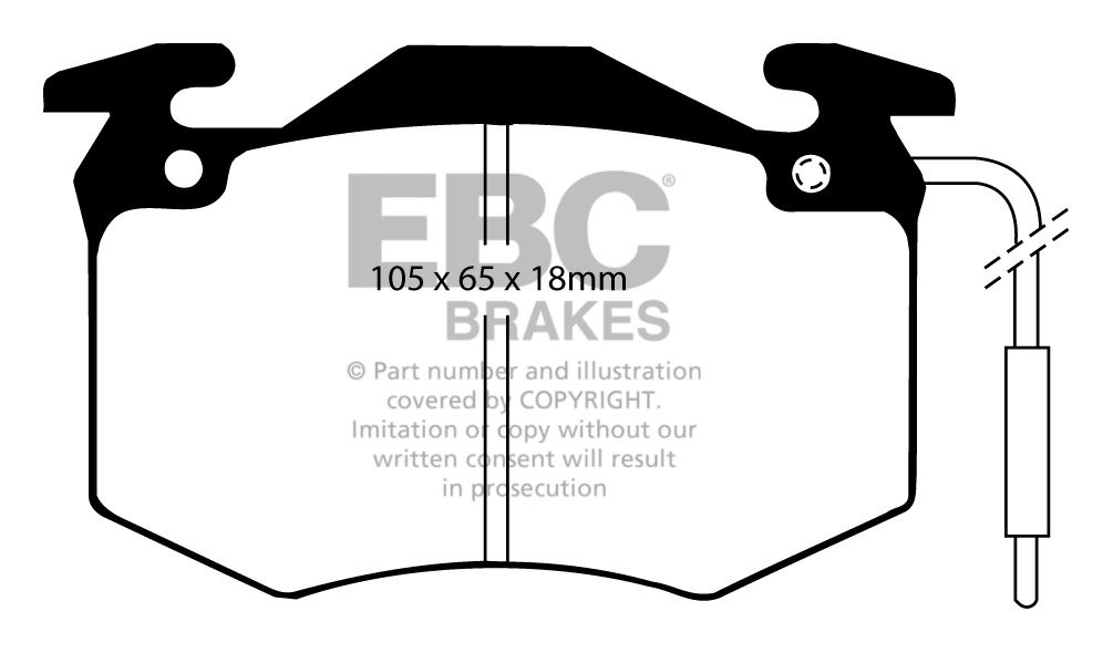 EBC Brakes RENAULT Alpine 2.7 (A310) 81-85 Remblokken achterzijd