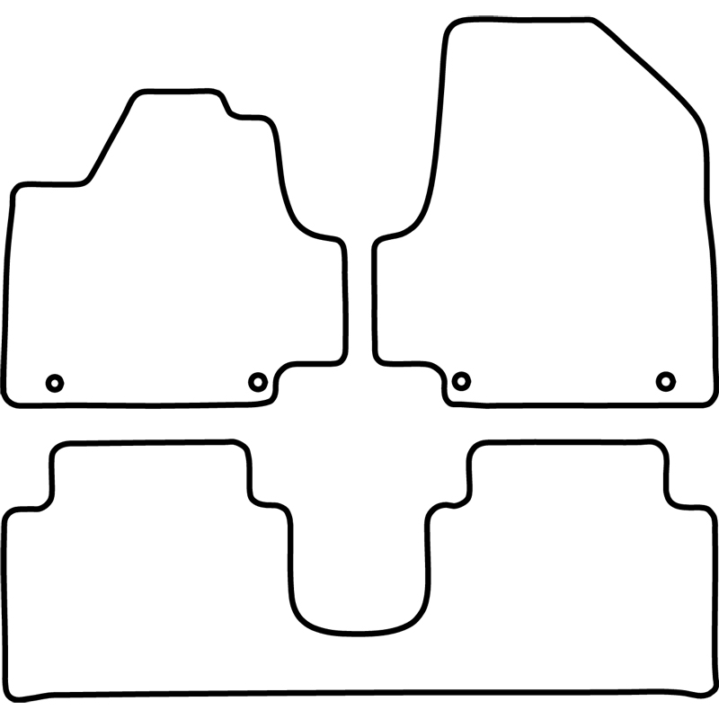 Set car mats  Hyundai Ioniq 5 (NE) 2020- (with adjustable center console)