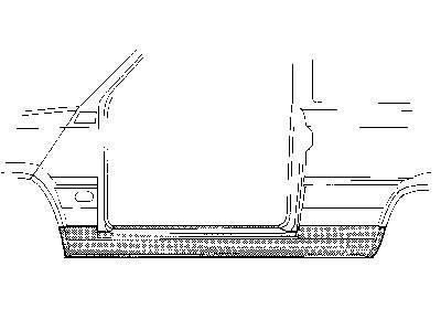 dorpel, links Fiat Panda, 1986-2005