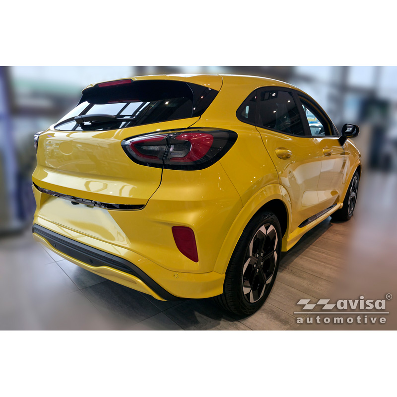 Avisa Black Chrome Stainless Steel Tailgate Trim  Ford Puma 2019-
