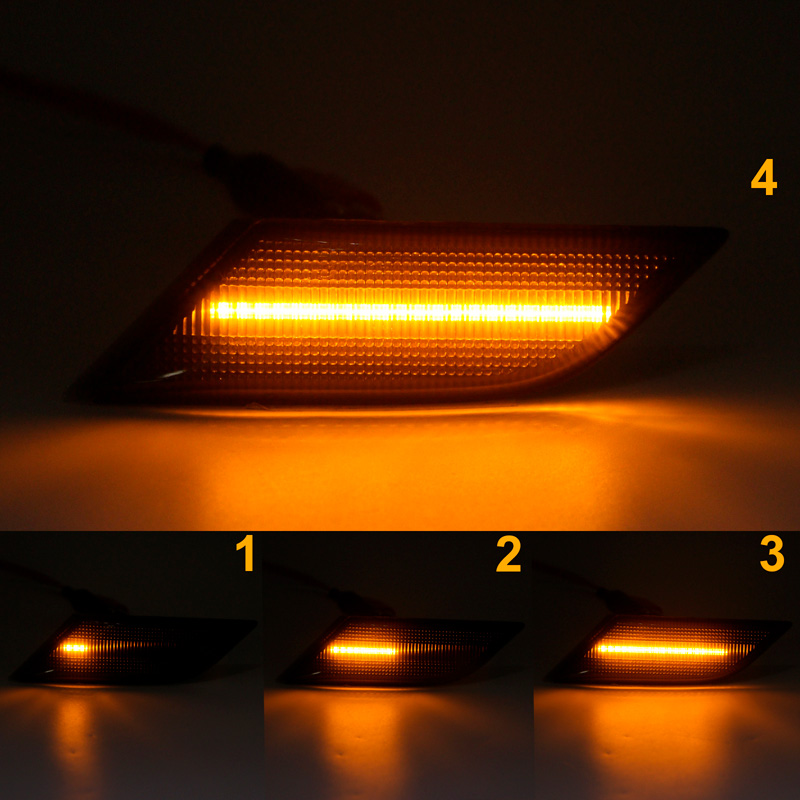 Set LED Side Indicators  Volkswagen Transporter T6.1 2020-2022 - Smoke - incl. Dynamic Running Light