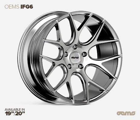 OEMS IFG 6 19X8.5 5X120 35 MACHINED SILVER Wheels