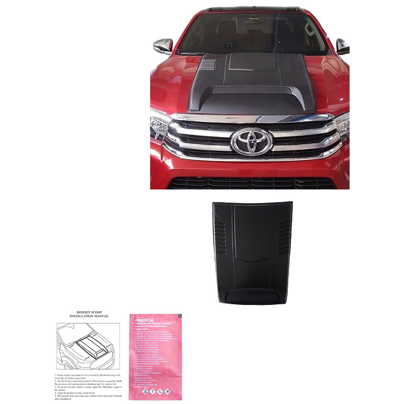 Bonnet Scoop  Toyota Hilux 8th Gen. 2015-2020 - Matt black