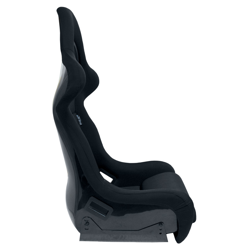 Sport seat 'BS7' - Black - Non-reclinable fibreglass back-rest - incl. slides
