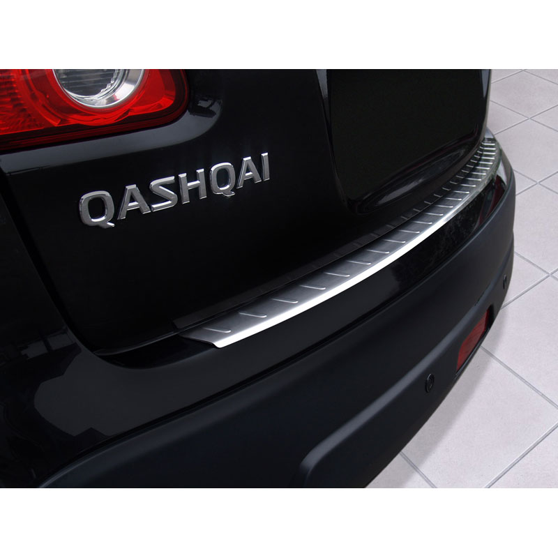 Stainless Steel Rear bumper protector  Nissan Qashqai 2007-2013 'Ribs'