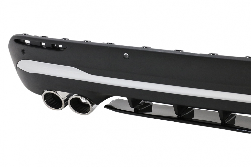 Diffuser passend voor Mercedes GLA H247 AMG Design GLA 45 Zilver