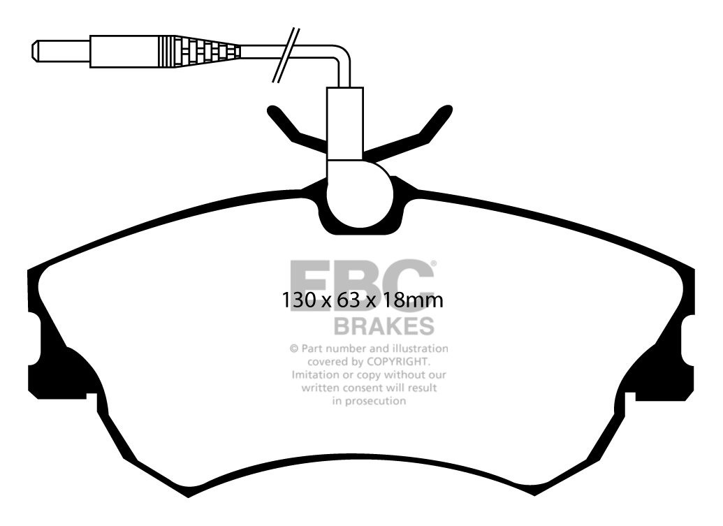 EBC Brakes RENAULT Espace 2.0 97-2000 Remblokken voorzijde