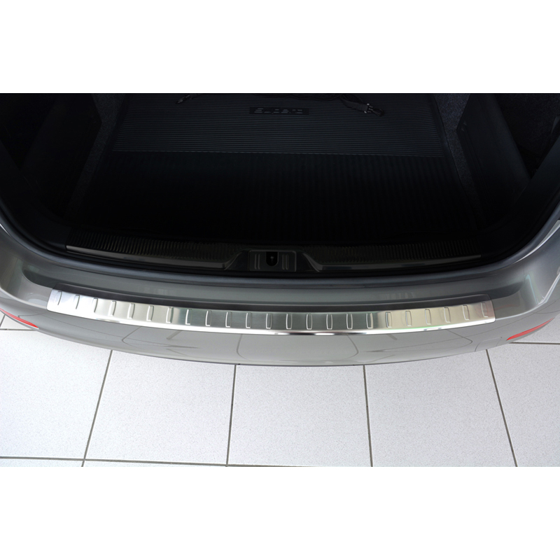 Stainless Steel Rear bumper protector  Skoda Superb Combi 2013-2015 'Ribs'