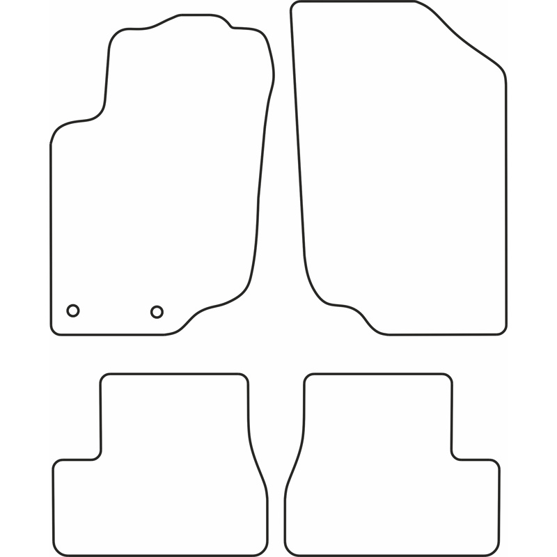 Set car mats  Peugeot 207 CC 2007-2013