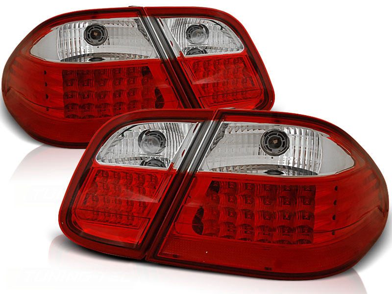LED Tail Lights for Mercedes W208 (1997-2002) Red/White