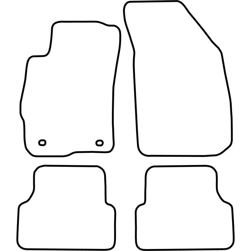 Set car mats  Chevrolet Aveo 2011-