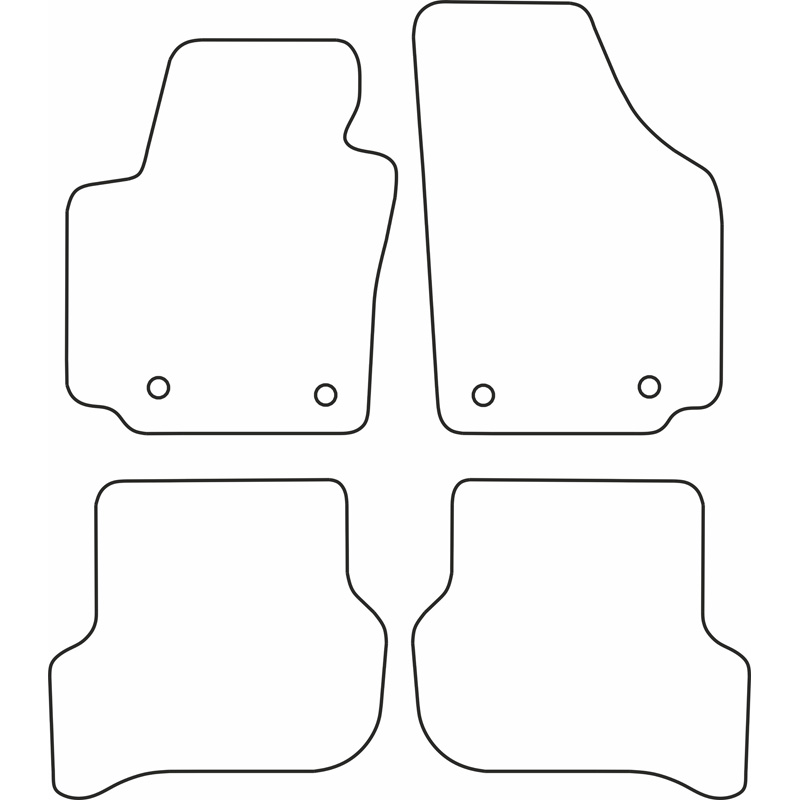Set car mats  Seat Altea 2004-2008