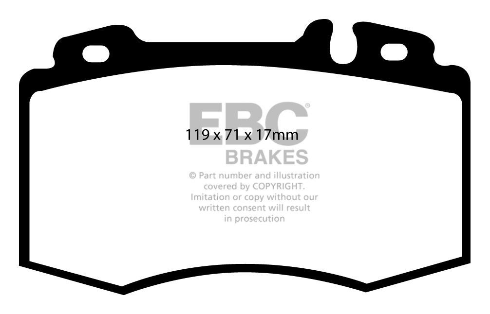 EBC Brakes MERCEDES S-Class (W220) S320 D 2002-2006 Remblokken v
