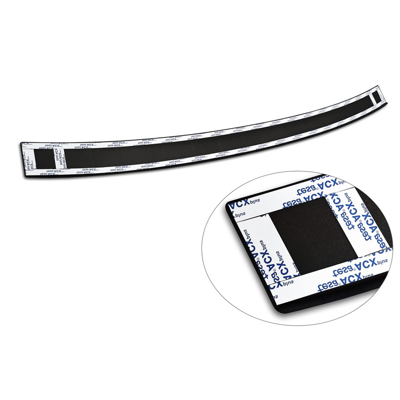 Matt Black Stainless Steel Rear bumper protector  SsangYong Torres (J100) 2022- 'Ribs'