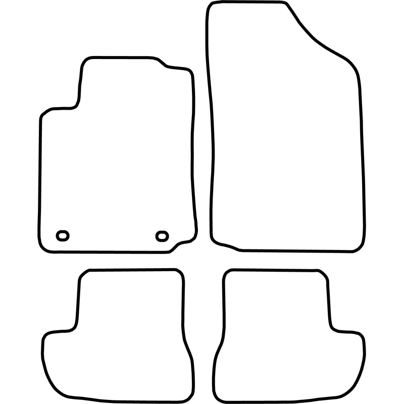 Set car mats  Citroen C2 2003-2010