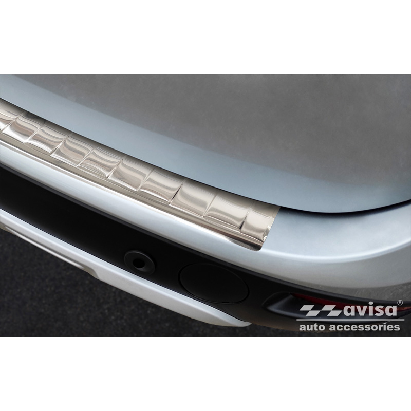 Stainless Steel Rear bumper protector  Dacia Lodgy 2012-2017 & FL 2017- 'Ribs'