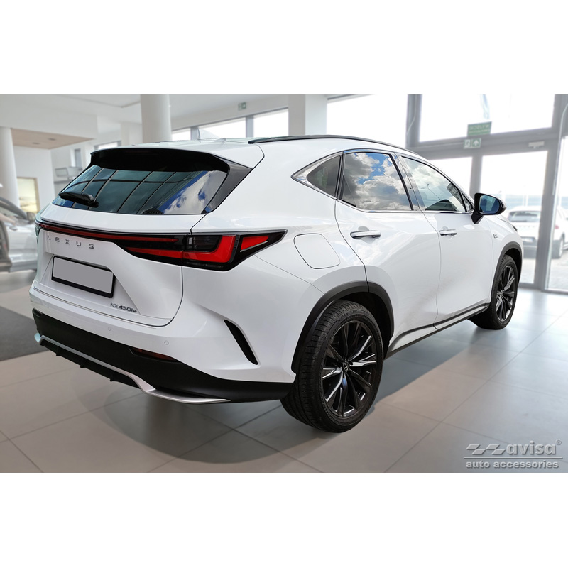 Stainless Steel Rear bumper protector  Lexus NX II 2021- 'Lines'