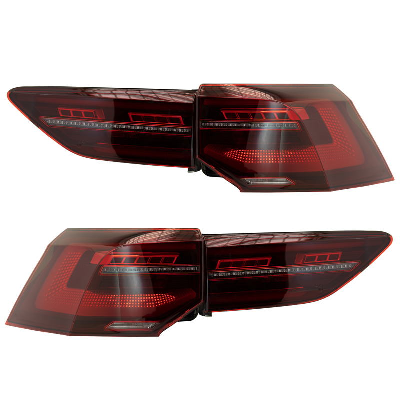 Set LED Tail Lights  Volkswagen Golf VIII 2020- excl. Variant - Red/Smoke - incl. Dynamic Running Light