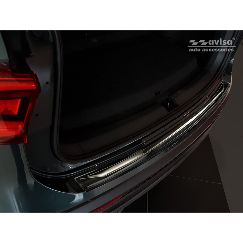 Black Stainless Steel Rear bumper protector  Seat Tarraco 2019-