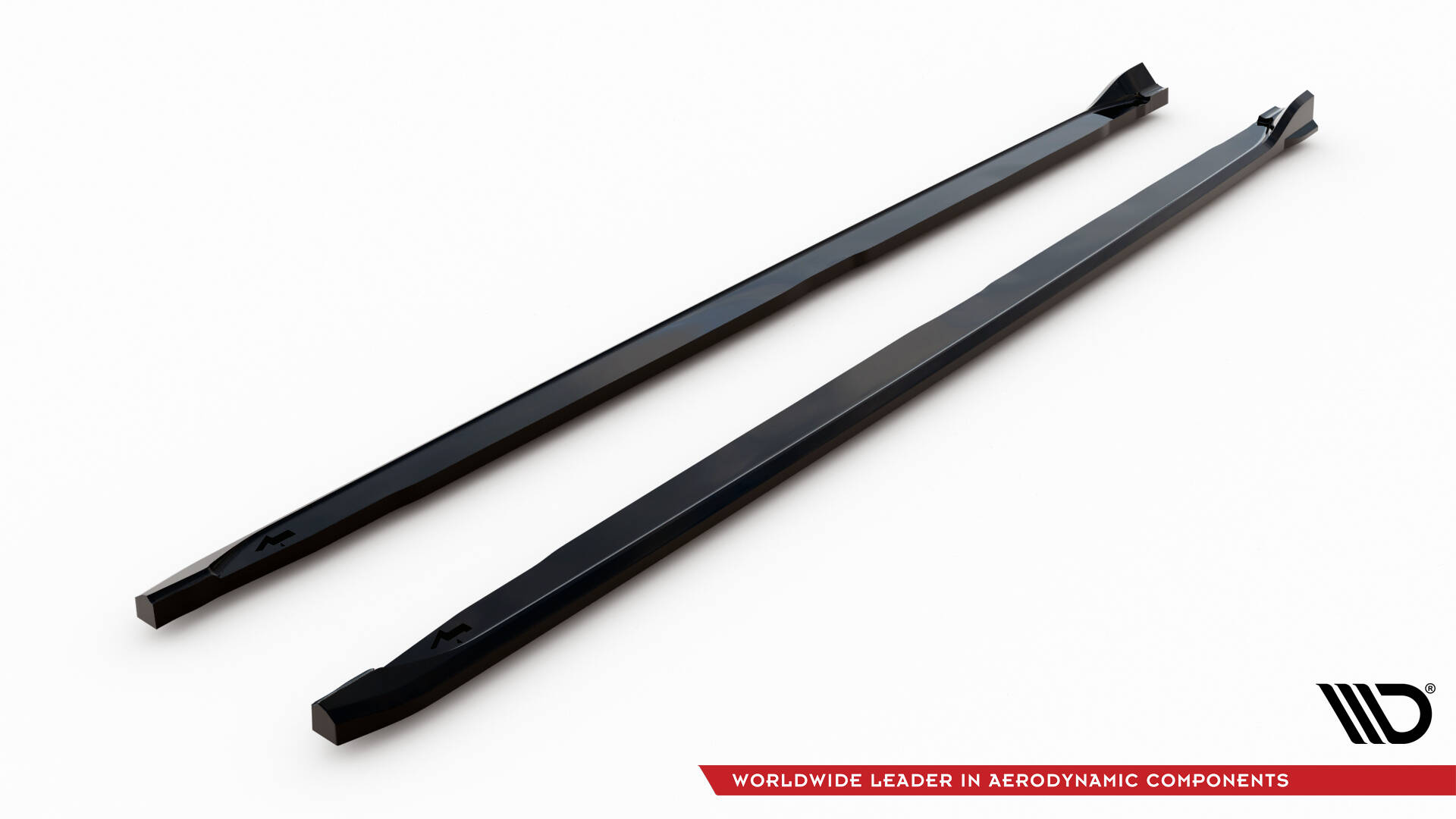 Zijskirts passend voor Skoda Kamiq Monte Carlo MK1 Facelift Maxton Glanzend zwart