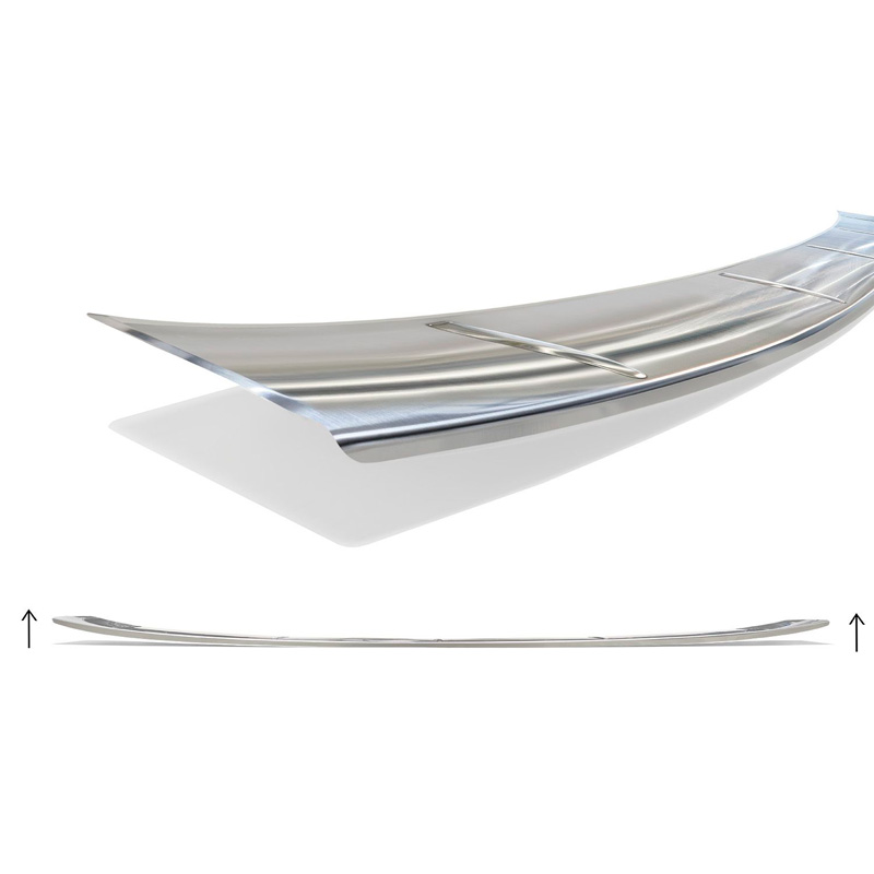 Avisa Stainless Steel Rear bumper protector  BMW 5-Series G31 M-Sport Touring Facelift 2020-2024 'Ribs'