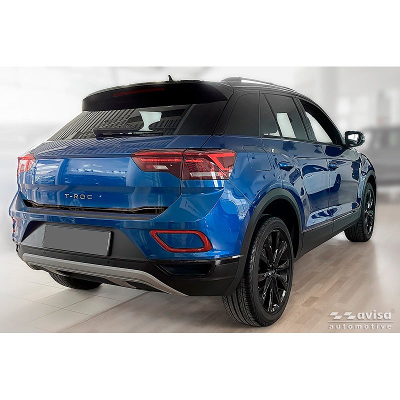 Avisa Black Chrome Stainless Steel Tailgate Trim  Volkswagen T-Roc 2017-2022 & Facelift 2022-2025 (incl. Cabrio)