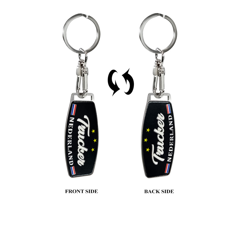 Stainless steel key chain - Trucker/Nederland