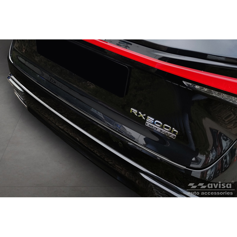 Black Stainless Steel Rear bumper protector  Lexus RX V 2022-
