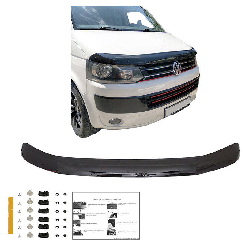 Bonnet Protector  Volkswagen Transporter T5.1 2010-2015 - Gloss black