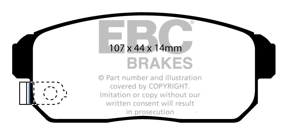 EBC Brakes TRIUMPH GT6 2.0 66-71 Remblokken voorzijde greenstuff