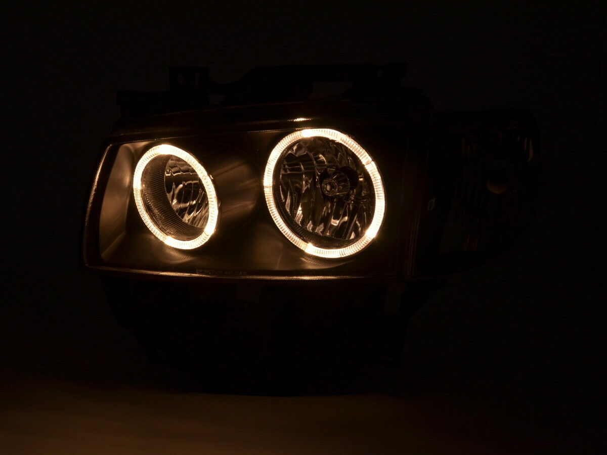Headlights Bus T4 Angel Eyes Black
