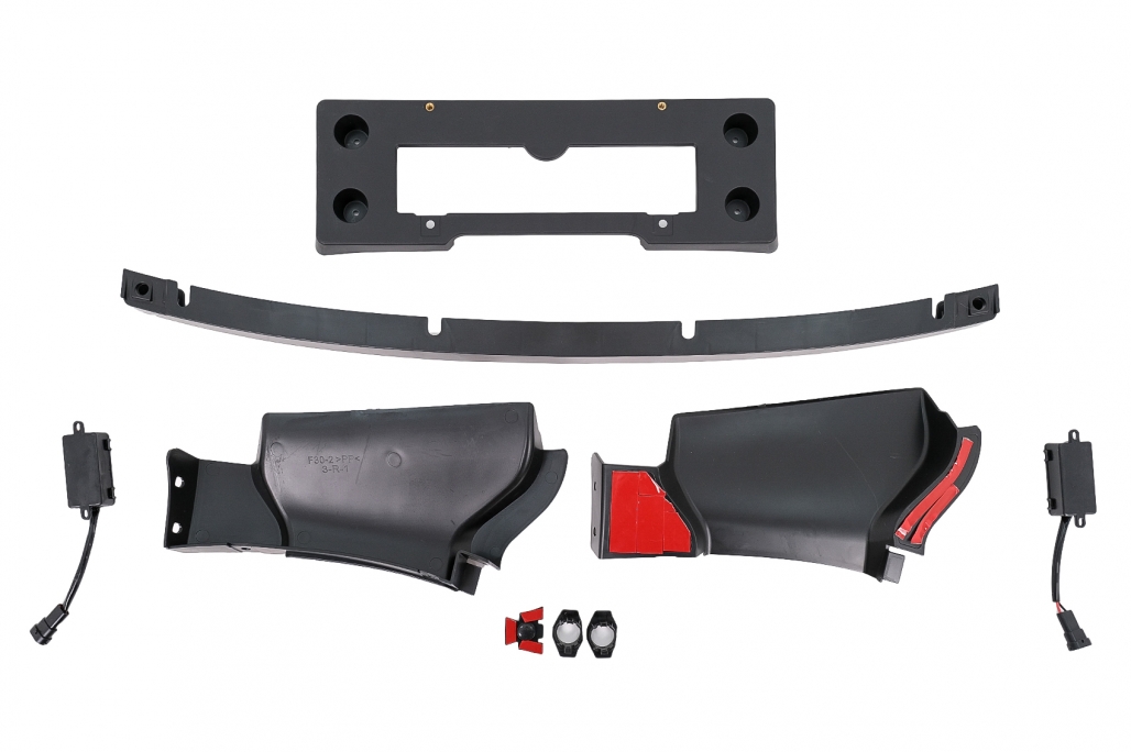 Voorbumper passend voor BMW 3 Serie F30 F31 Look G20 Zwart
